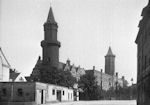 Widok od strony Targu Wglowego na zamek - zdjcie z 1938 roku